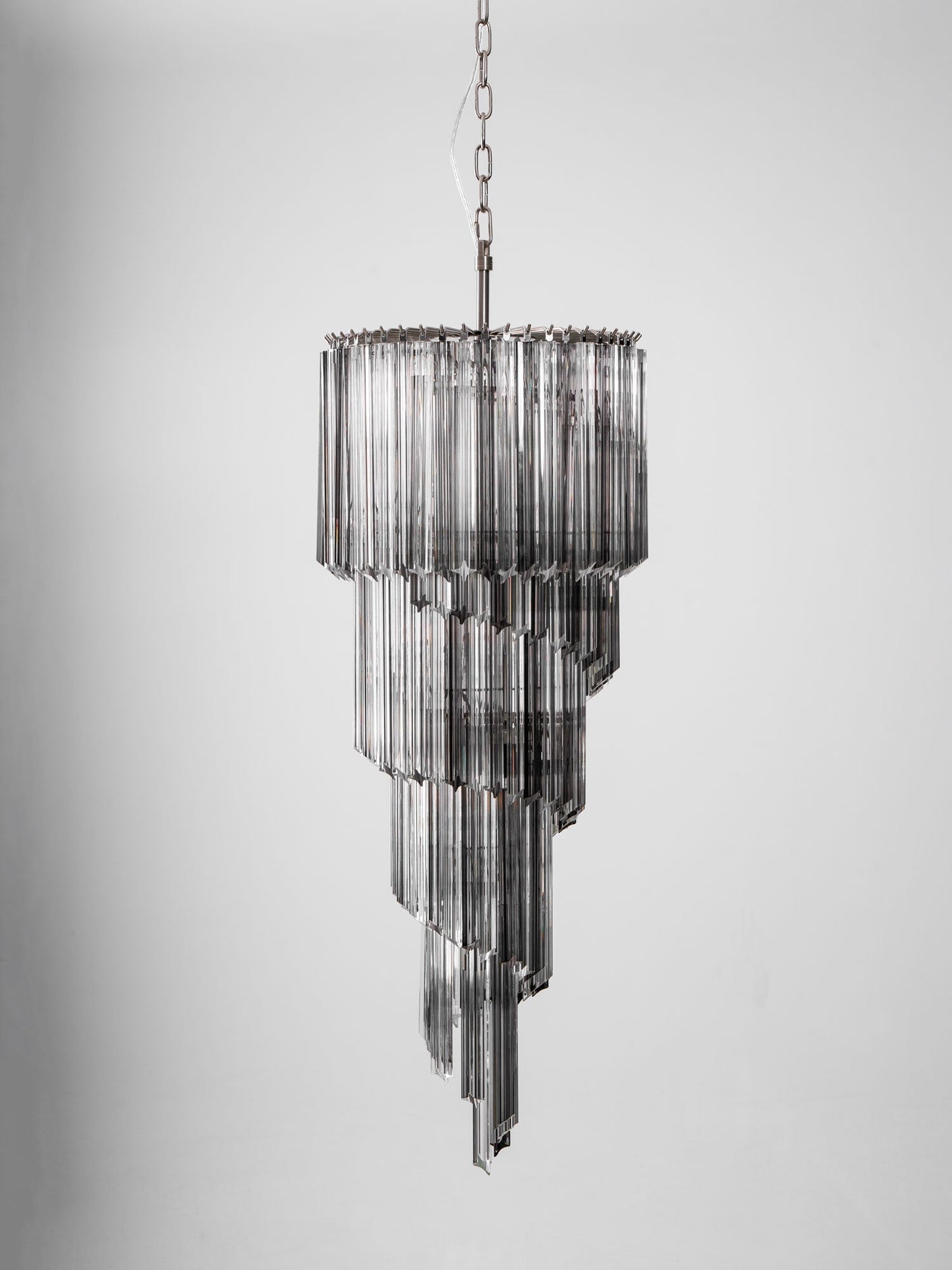 Lucente Noir Spiral Chandelier