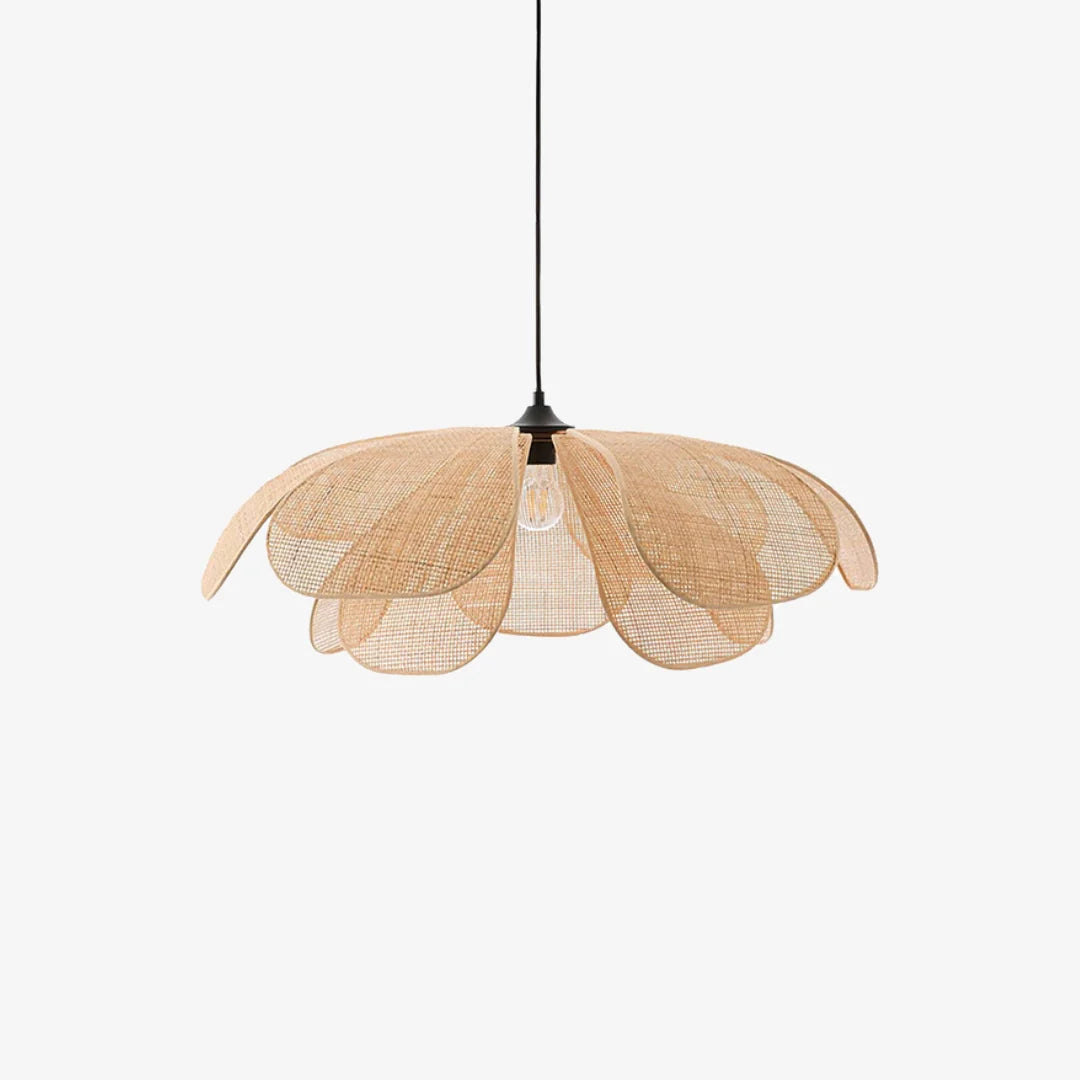 Rattan Petals Pendant Light