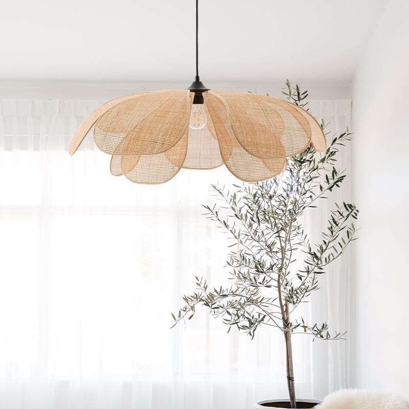 Rattan Petals Pendant Light