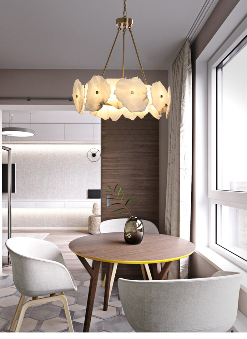 Tara Marble LED Chandelier