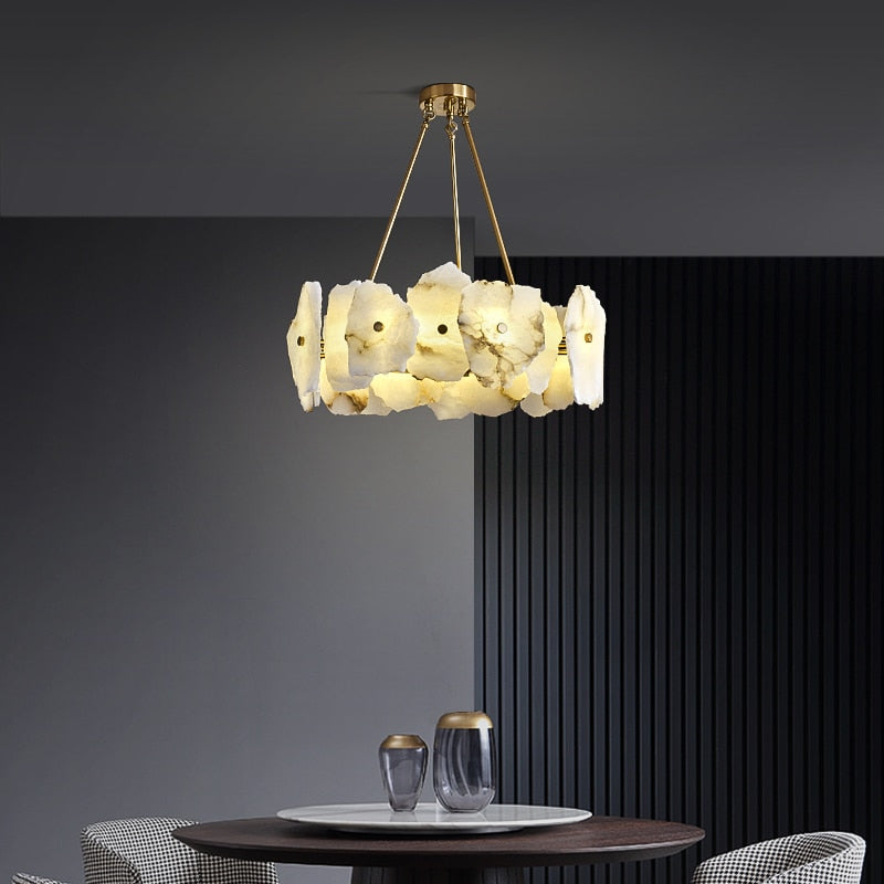 Tara Marble LED Chandelier