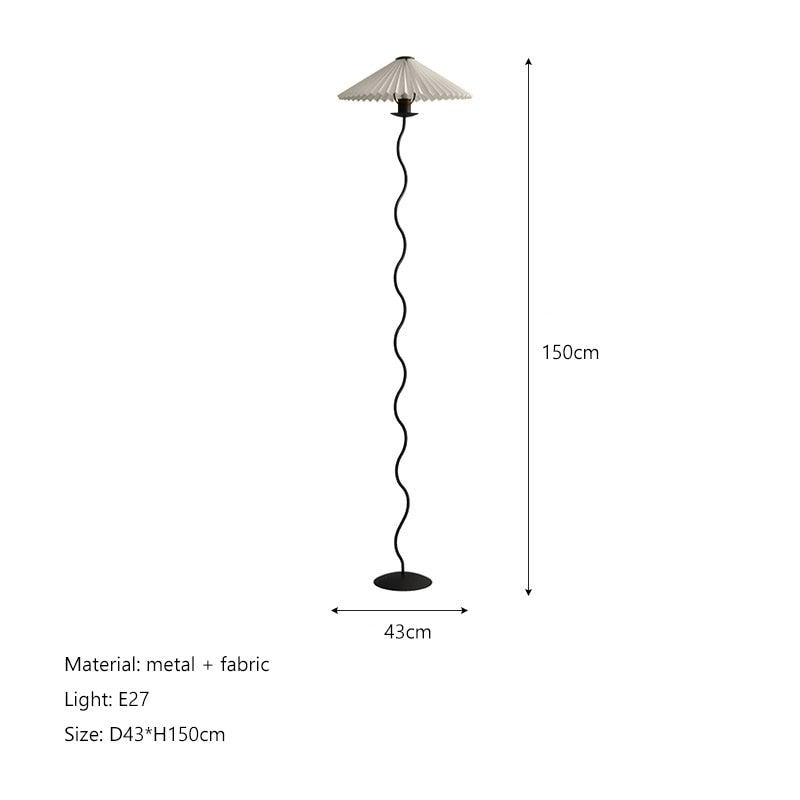Tristan Fabric LED Floor Lamp