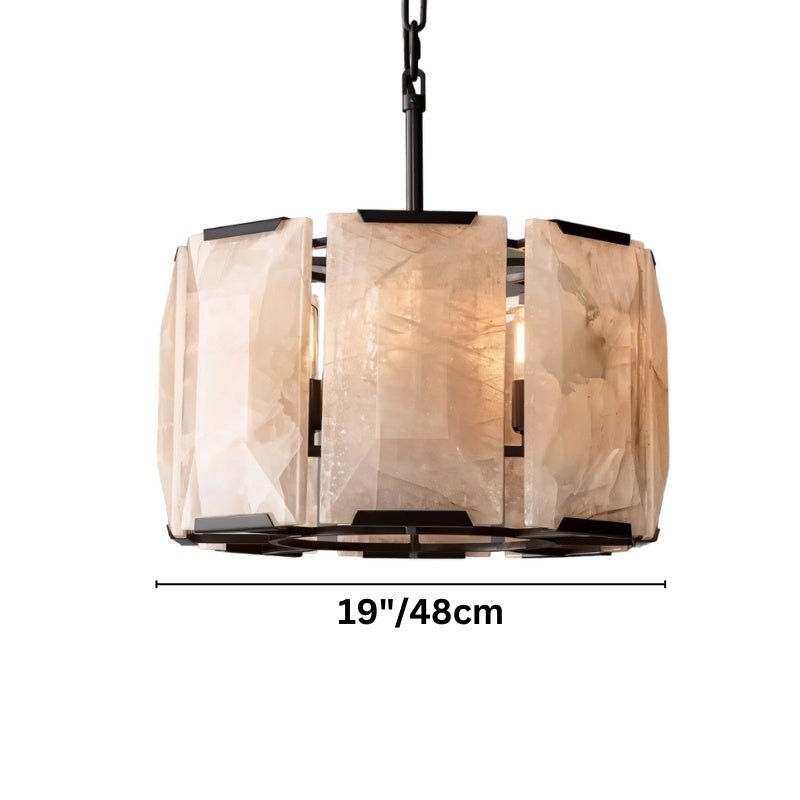 Verona Round Alabaster Chandelier