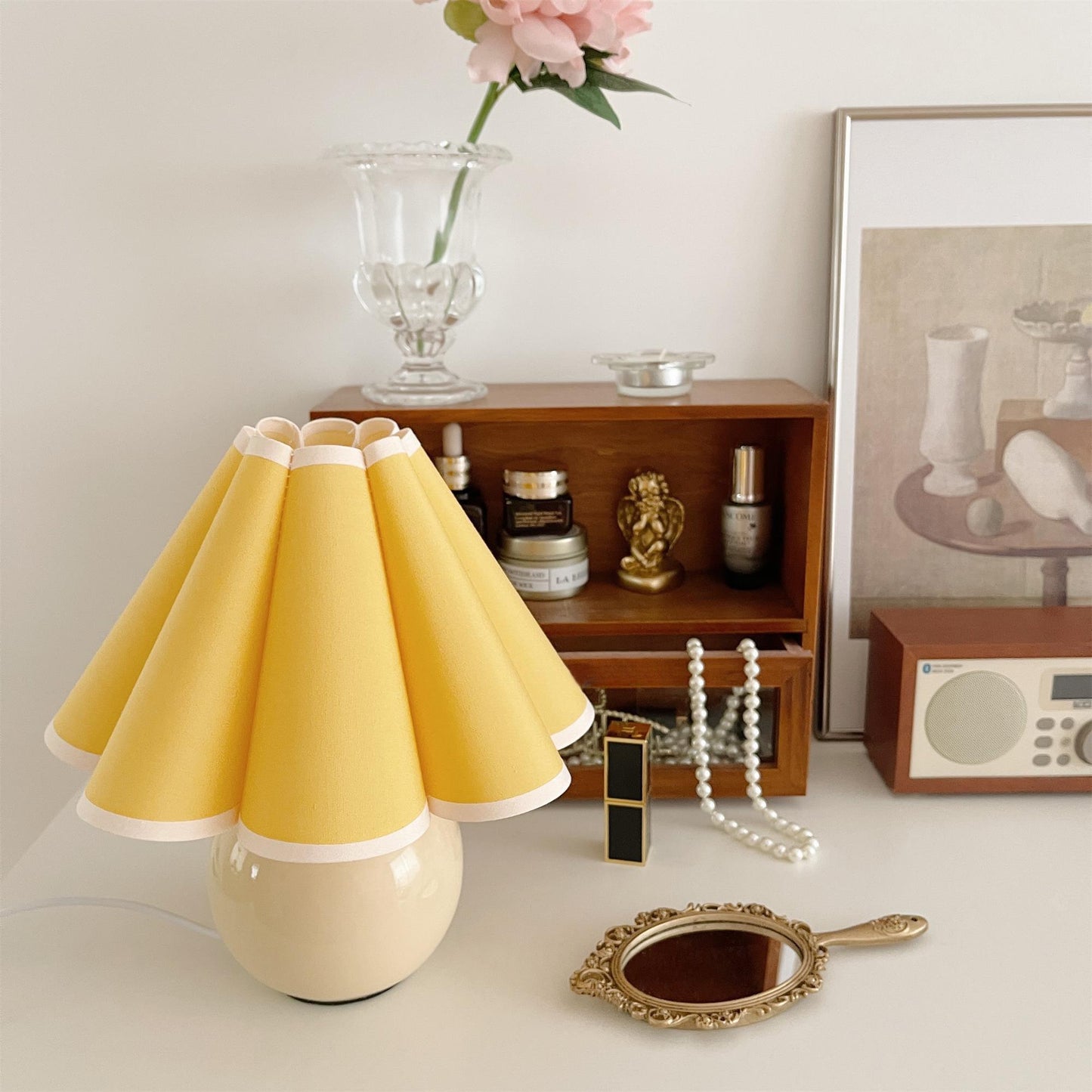 Ellie Pleat Table Lamp