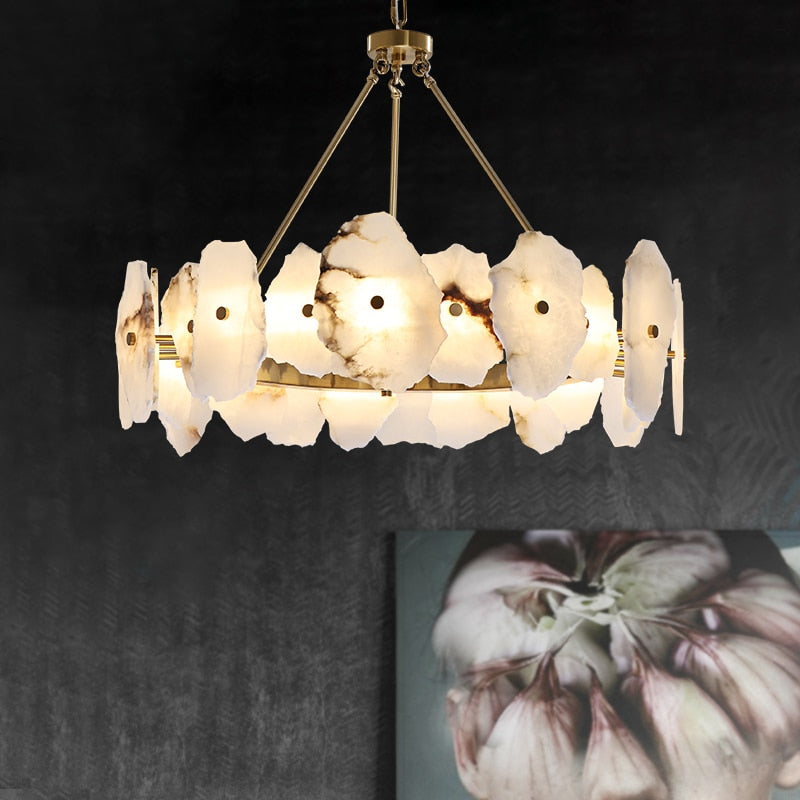 Tara Marble LED Chandelier